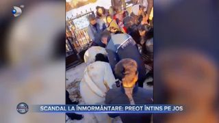 VIDEO- &Icirc;nmorm&acirc;ntare cu scandal &icirc;n Suceava. Un preot a &icirc;mpiedicat ceremonia