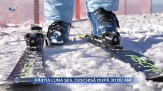VIDEO- P&acirc;rtia Luna Șes, deschisă după 30 de ani. &Icirc;mpătimiții sporturilor de iarnă se pot bucura de zăpadă &icirc;n Țara Oașului
