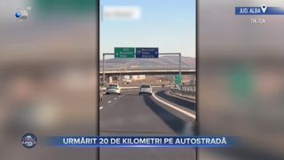 VIDEO- Urmărit 20 de kilometri de autostradă, de polițiști. Bărbatul a &icirc;ncercat să fugă de autorități
