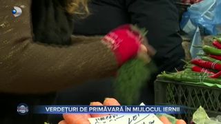 VIDEO- Verdețuri de primăvară &icirc;n mijlocul iernii. Tarabele sunt pline de trufandale crescute &icirc;n solarii