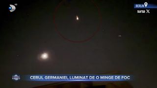 VIDEO- Cerul Germaniei, luminat de o minge de foc. Un asteroid a fost observat &icirc;ndrept&acirc;ndu-se spre Păm&acirc;nt