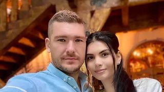 Călin Donca și soția sa