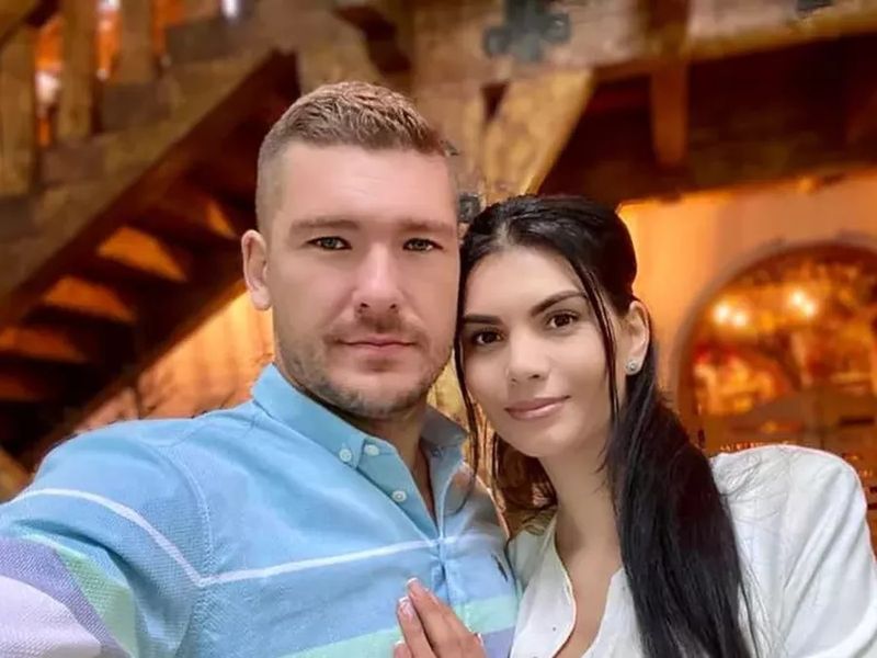 Călin Donca și soția sa