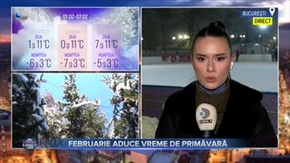 VIDEO- Prognoza meteo. Luna februarie aduce vreme de primăvară
