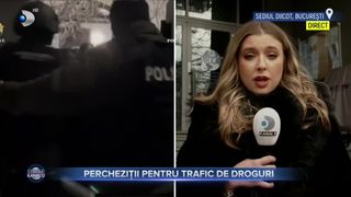 VIDEO- Percheziții de amploare pentru trafic de droguri, în Călărași și București. Câțiva suspecți au fost duși la audieri
