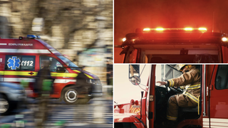 Incendiu de proporții &icirc;n București. O casă a ars &icirc;n totalitate, iar alte două au fost afectate de flăcări