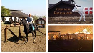 Bănuiți incendiu Ferma Dacilor 