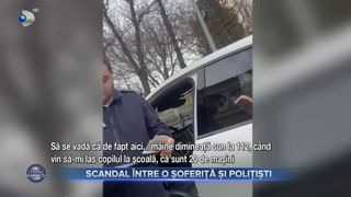 VIDEO- Scandal între o șoferiță și polițiști. O femeie din Arad a sunat la 112, supărată că doi agenți i-au suspendat permisul de conducere