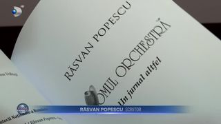 VIDEO- Răsvan Popescu a transpus parcursul de la jurnalist la scriitor, &icirc;ntr-un volum: &bdquo;Omul orchestră: un jurnal altfel". Emil Constantinescu, impresionat de carte: &bdquo;A meritat să o citesc"