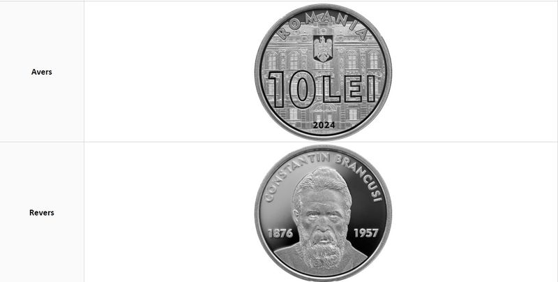 moneda bnr constantin brancusi