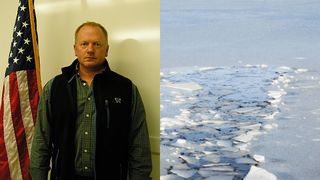 Gestul emoțioat al unui tată pentru a salva viața fiului său! Micuțul de 4 ani era pe cale să se înece în iazul înghețat