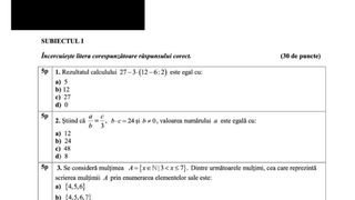 simulare nationala 2024 model subiecte matematica