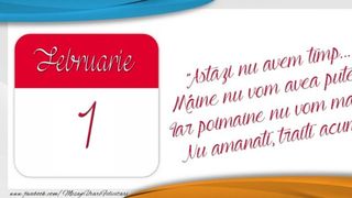 mesaj 1 februarie
