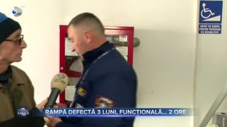 VIDEO - Dezastru la un spital renumit din Craiova: Pacienți aflați &icirc;n dificultate din cauza rampei mobile/ S-a stricat la două ore după ce a fost reparată