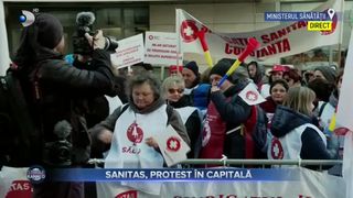 VIDEO- Un nou protest în Capitală. Oamenii au mai multe revendicări și au venit în fața Ministerului Sănătății