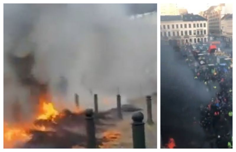 Protest fermieri Bruxelles