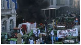 Protest fermieri Bruxelles