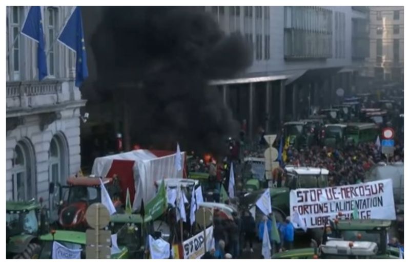 Protest fermieri Bruxelles
