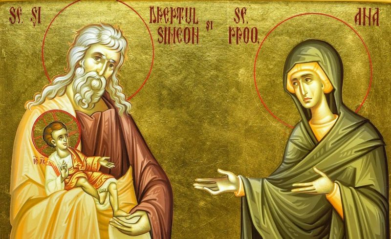 sfantul si dreptul simeon si prorocita ana