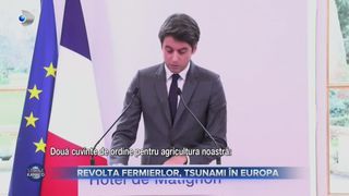 VIDEO - Încep să se calmeze apele în Franța! Ce măsuri de la Guvern i-au făcut pe fermierii protestatari să se liniștească?