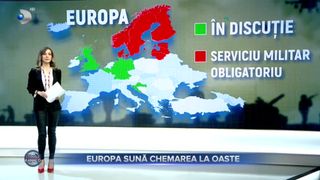 VIDEO - Războiul dintre Rusia și Ucraina aduce &icirc;n discuții obligativitatea serviciului militar. &Icirc;n ce țări ar putea fi reintrodusă?