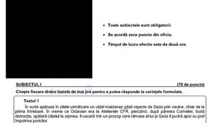 Subiecte simulare Română 2024 Evaluare Națională
