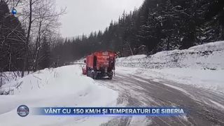 VIDEO- Vânt de 150 km/h și temperaturi de Siberia în munții Tarcu. La atitudini joase, vijeliile au făcut prăpăd