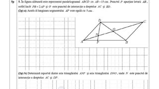 Subiecte matematică simulare Evaluare Națională 2024