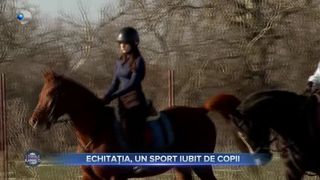 VIDEO - Echitația, un sport elegant, cu o conexiune specială între cei care îl practică. Tot mai mulți copii preferă această activitate