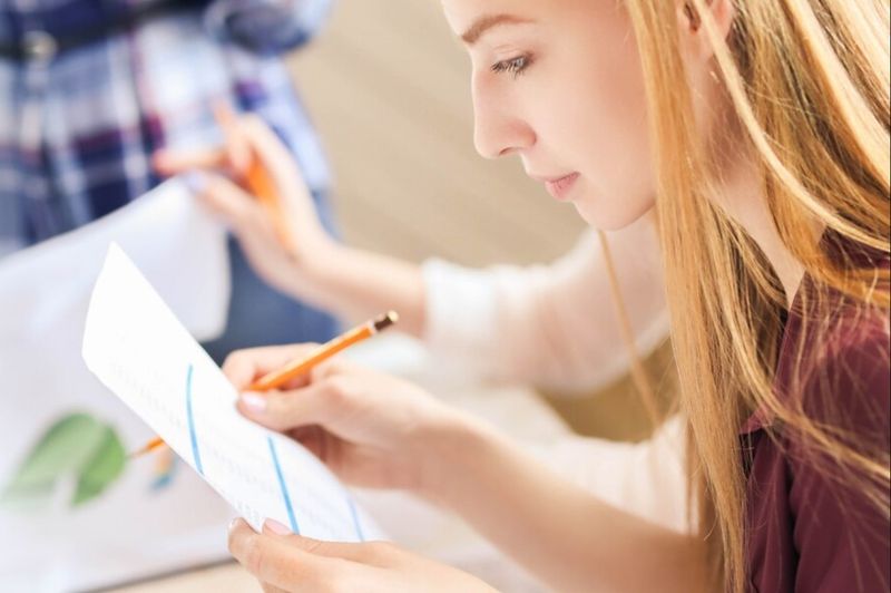 eleva care se uita pe Barem Limba Maternă simulare Evaluare Națională 