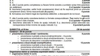 Barem Limba Maternă simulare Evaluare Națională 2024 limba italiana