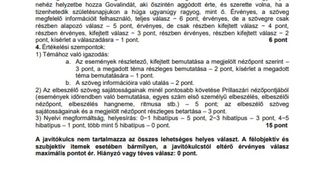 Barem Limba Maternă simulare Evaluare Națională 2024 limba maghiara