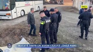 VIDEO- O bucată dintr-un avion s-a prăbușit lângă un parc, din Mureș. Martorii au trecut prin clipe de spaimă