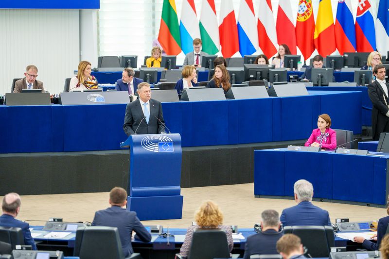 Klaus Iohannis, discurs la Strasbourg