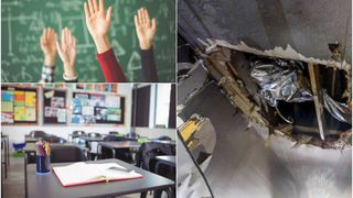 VIDEO- Tragedie la Sibiu. Tavanul unei săli de clasă s-a prăbușit peste elevi, în timpul orelor