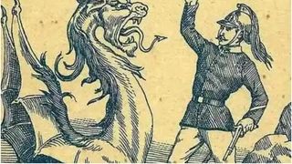 Iluzie optică. Numai 5% dintre oameni pot găsi doi oameni "mâncați de dragon" în imagine