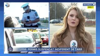 VIDEO - Nouă lege: Șoferii care comit infracțiuni la volan răm&acirc;n fără permis și &icirc;n alte țări din UE