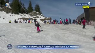 VIDEO - Vremea frumoasă atrage turiștii la munte. Administratorii pârtiilor își așteaptă oaspeții în acest weekend