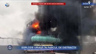 VIDEO- O explozie uriașă a fost urmată de un incendiu, în cel mai mare parc de distracții din Suedia