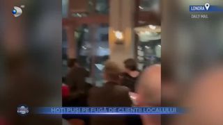VIDEO- Hoți puși pe fugă de clienții localului. Infractorii au fost alungați de oamenii pe care voiau să-i jefuiască
