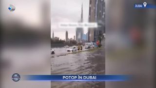 VIDEO- Ploi torențiale și inundații fără precedent în Dubai. În Abu Dhabi a căzut grindină