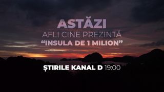 Cine va prezenta “Insula de 1 milion”? Prezentatorul super show-ului de aventură se va afla, astăzi, în platoul Ştirilor Kanal D de la ora 19:00 şi va face dezvăluiri despre emisiune