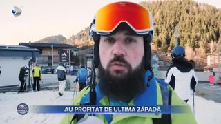 VIDEO-Au profitat de ultima zăpadă! Turiștii au luat cu asalt pârtiile din țară