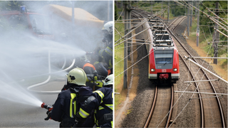 Incendiu produs la un vagon de tren în Dâmbovița.  Călătorii au fost evacuați de urgență