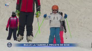 VIDEO- Părinții care vor să-și trimită copiii la schi pot opta pentru o tabără privată. Pârtiile au fost la fel de pline ca în perioada sărbătorilor de iarnă