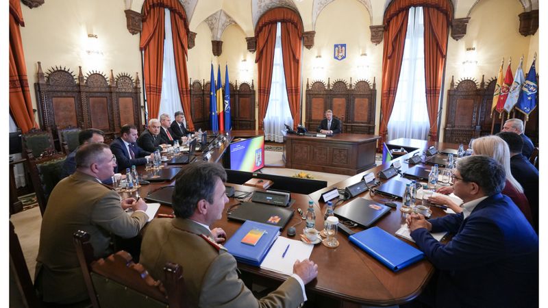 Presedintele Klaus Iohannis conduce ședința CSAT de miercuri, 21 februarie 2024