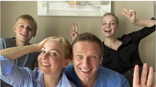 Aleksei Navalnîi, alături de familia sa