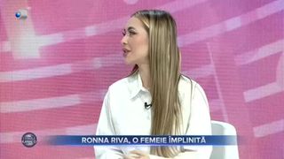 VIDEO- Ronna Riva, artistă și mamă cu normă &icirc;ntreaga. Artista face terapie: "Vreau să-mi cresc copilul fără traune"