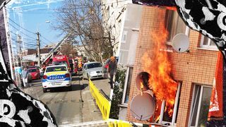 Explozie urmată de incendiu, într-un apartament, în Constanța! O femeie a fost găsită inconștientă