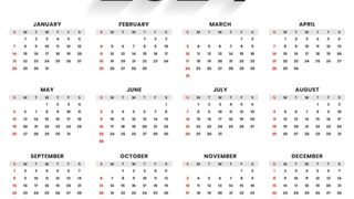 calendarul anului 2024